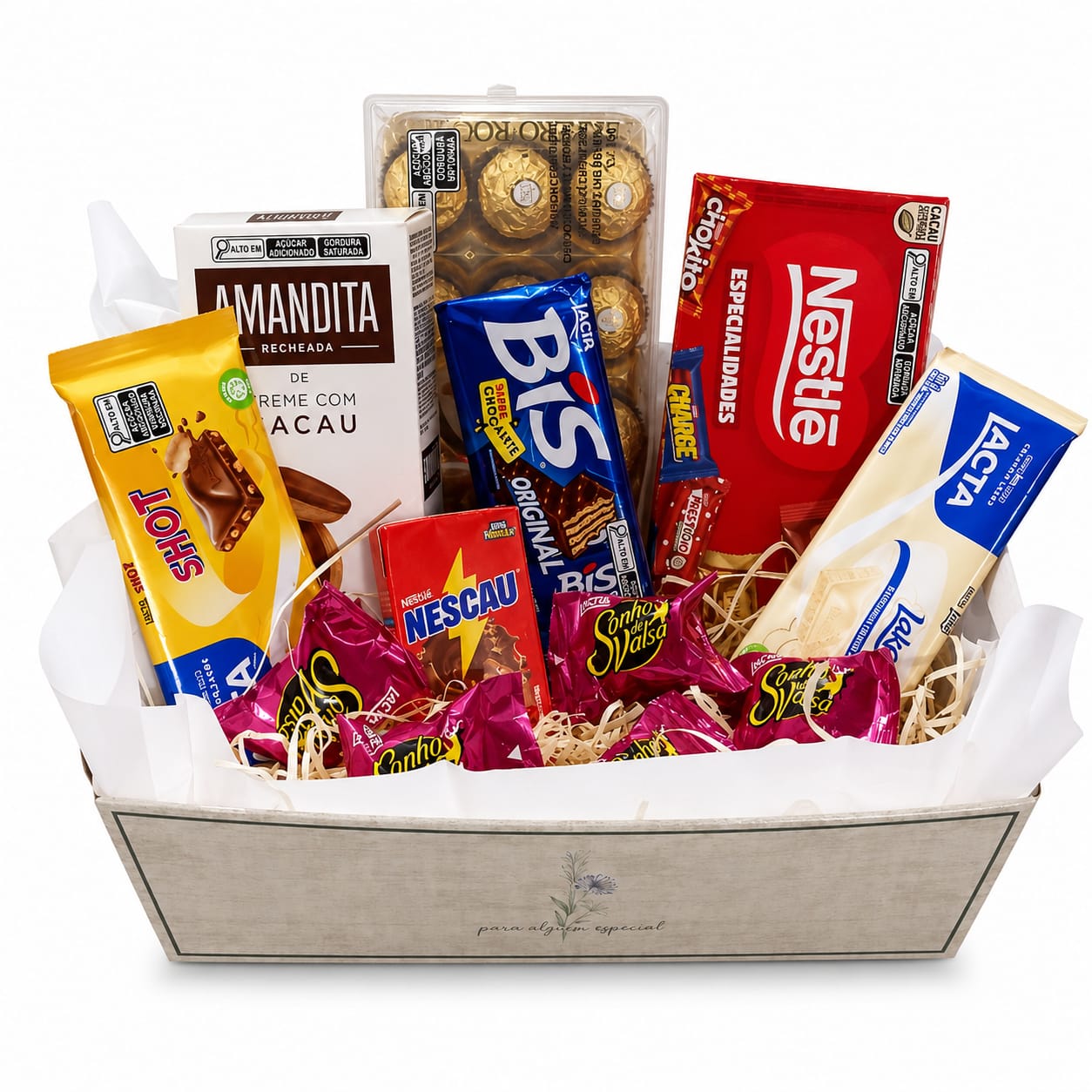 Cesta Chocolate Presente