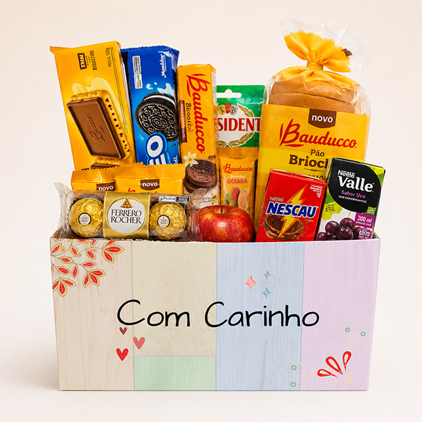 Cesta Cafe Flora Presente