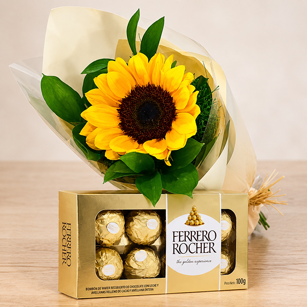 Girassol Unit�rio com Ferrero