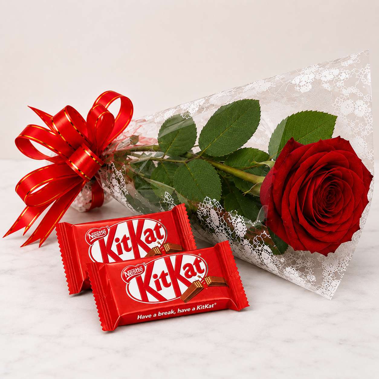 Rosa Colombiana Apaixonante com Kit Kat