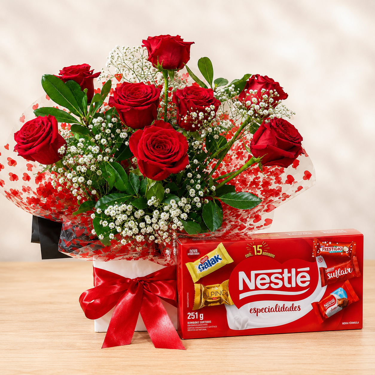 Bom bons com Rosas Importadas